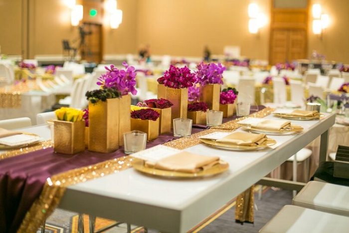 Eggplant Lamour Table Linen, Purple Satin Table Cloth