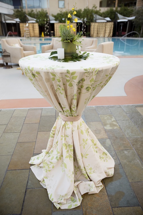 Pear Flora Table Linen, Green Flower Table Cloth