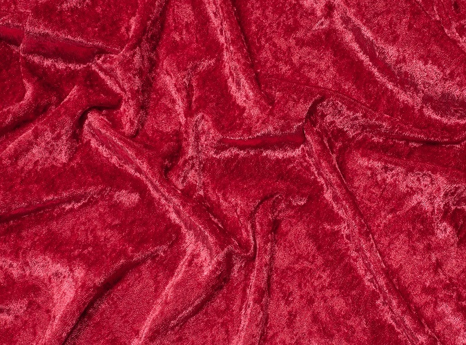 Red Velvet Table Cloth, Red Crushed Velvet