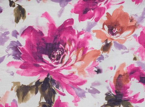 Renoir Table Linen, Pink Floral Table Linen