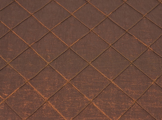 Rust Pintuck Table Linen, Bronze Pintuck Table Cloth