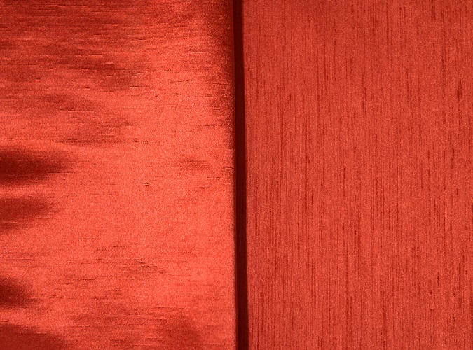 Terracotta Shantung Linen, Orange Shantung Table Cloth