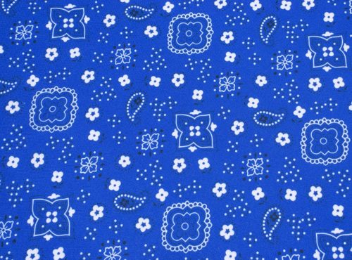 Blue Bandana Linen, Western Table Cloth