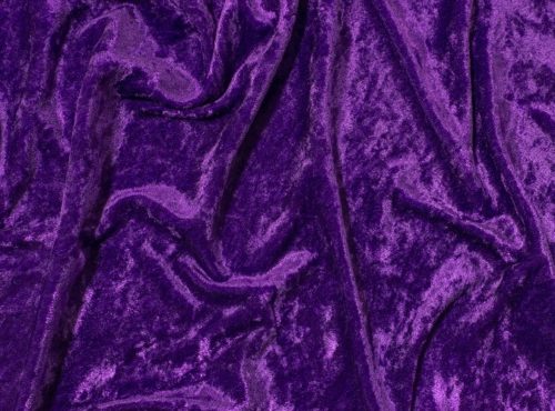 Purple Velvet Table Linen