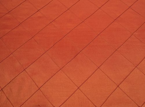 Terracotta Pintuck Table Linen, Orange Pintuck Table Cloth