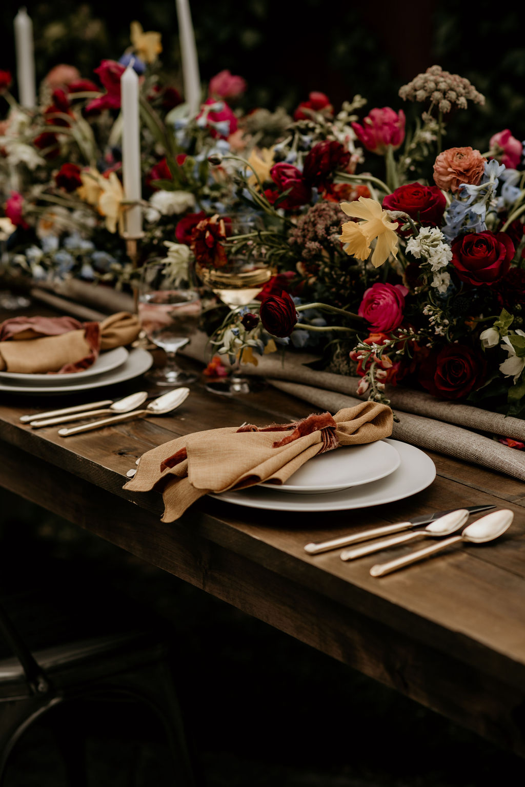 Marigold Linnea Napkin, Yellow Linen Napkin. #theNAPKINmovement