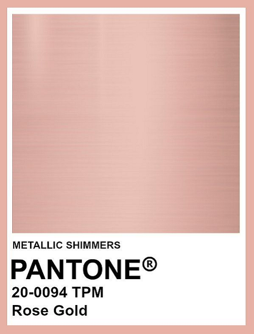 Pantone 20-0094 Rose Gold